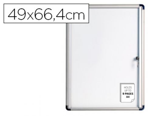 Vitrina de anuncios bi-office fundo magnetico extraplana de interior 49x66,4 cm , Bi-office , 62863 , 5603750521662